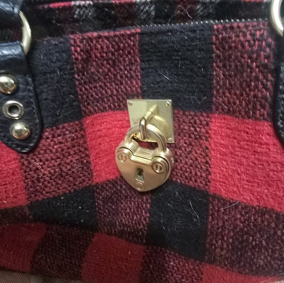 Juicy Couture Red Buffalo Check purse - Picture 2 of 6